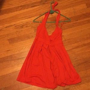Susana Monaco coral-orange romper